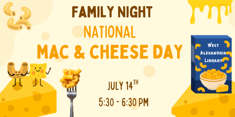 2026. WA Family Night National Mac & Cheese Day Website Graphic
